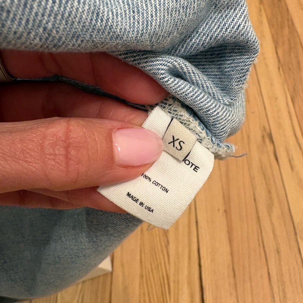 Shaina Mote Workwear Superwash Blue Denim Jacket XS - Picture 5 of 9